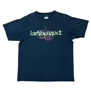 Vintage Y2K Lamb of God As Palaces Burn Metal Grunge Band Merch Concert T-shirt